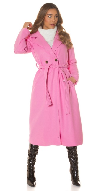 Musthave Coat with buttons Pink